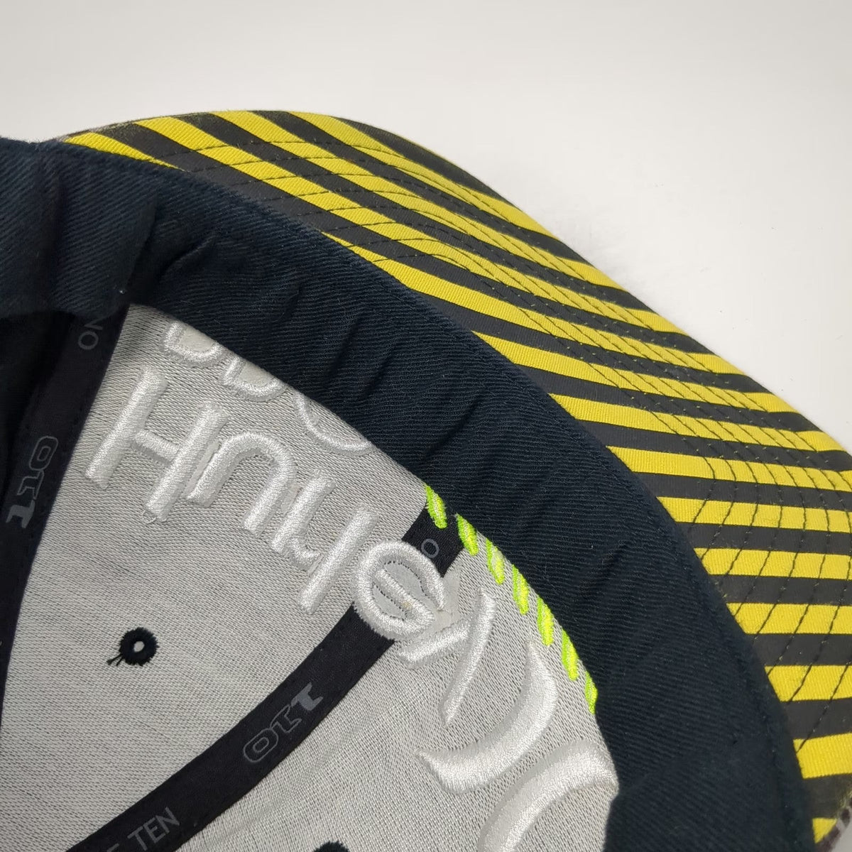 Hurley Snapback Hat Black One Size Camo Pro Flexfit 110 Flat Bill Underbrim