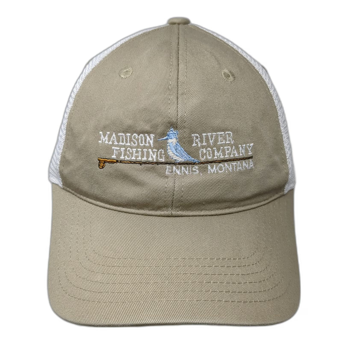 Imperial Madison River Fishing Company Baseball Cap Beige One Size Mesh Back