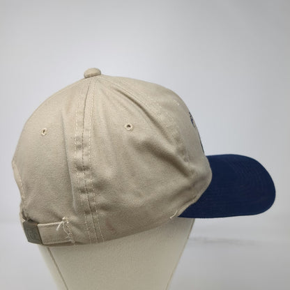 Ducks Unlimited Baseball Cap Beige Blue One Size Hunting Dog Lab Embroidery Hat