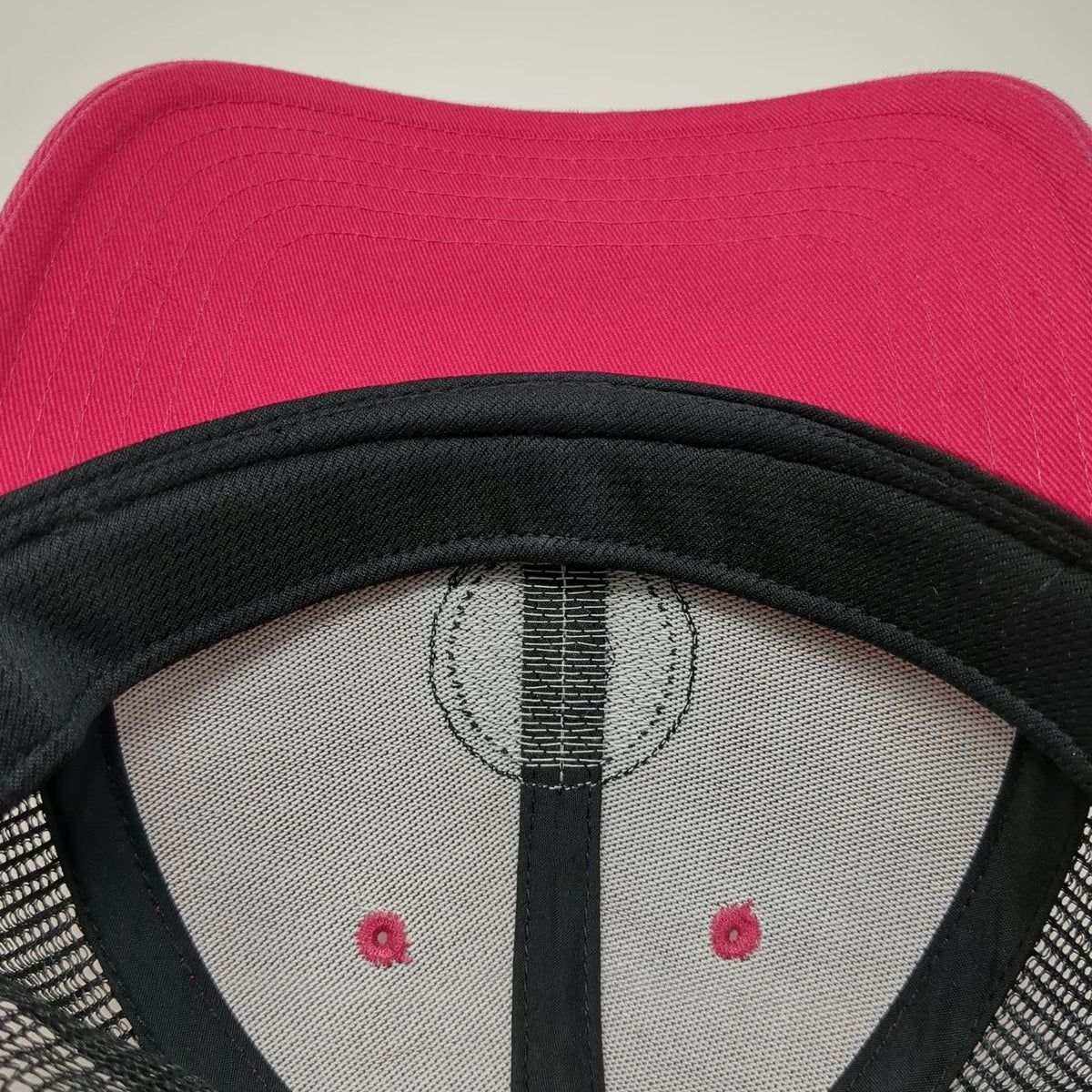 Adidas Trucker Hat Pink OSFM Mesh Back Snapback Logo Patch Climalite 3 Stripe