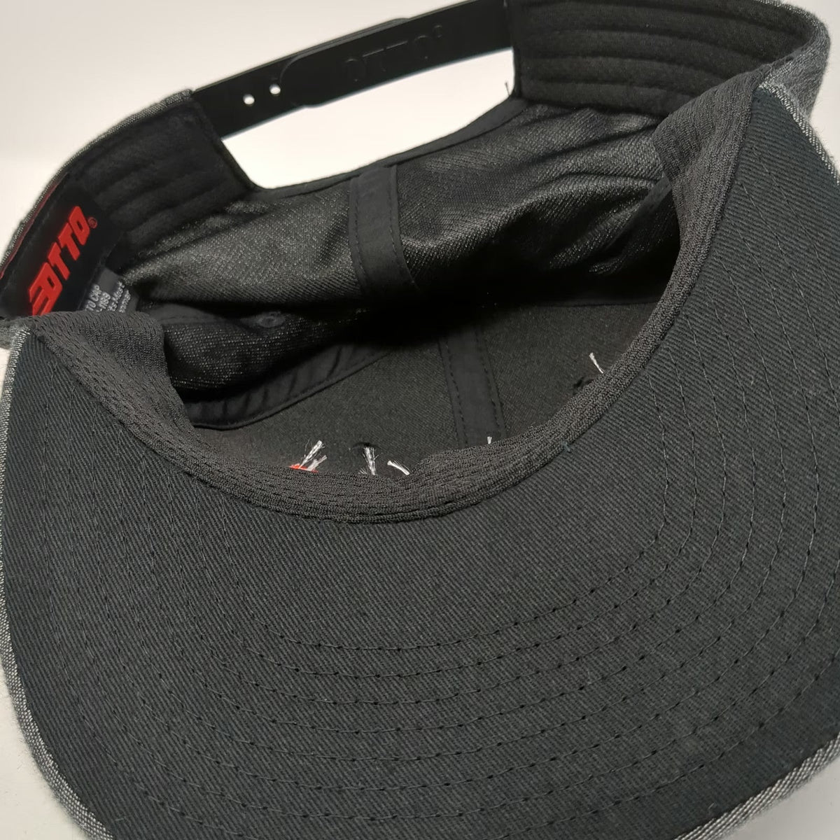 Otto Snapback Hat Gray One Size Tequila Mi Campo Embroidered Patch Cotton Cap