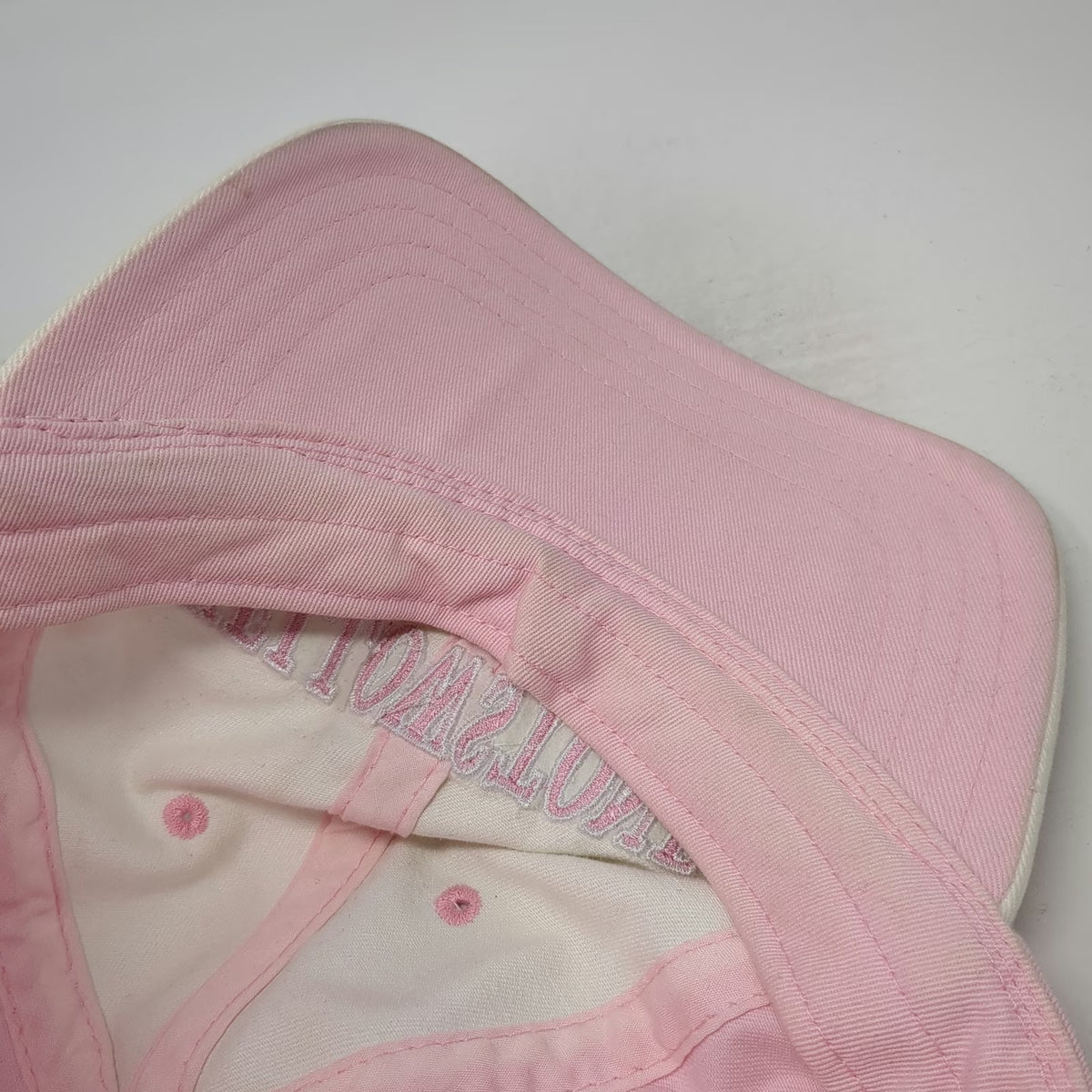 Triangle Sport Headwear Baseball Cap White OSFM Pink Yellowstone Contrast Hat