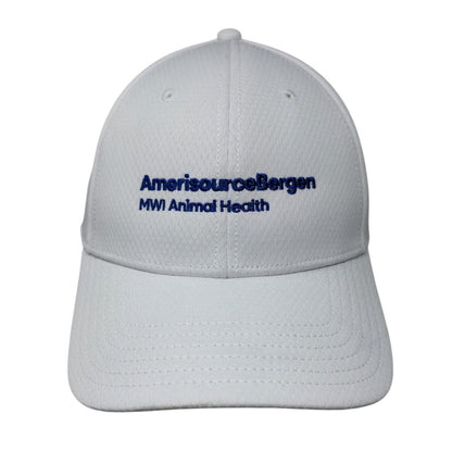 Amerisource Bergen MWI Animal Health Strapback Hat White OS W/Tags Callaway