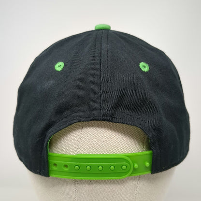 Mountain Dew Hat Snapback White Green Black One Size Embroidered Logo Cotton