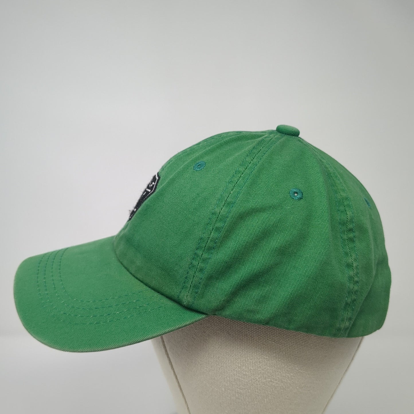 Golf Slideback Hat Green One Size Adjustable Embroidered Vent Holes