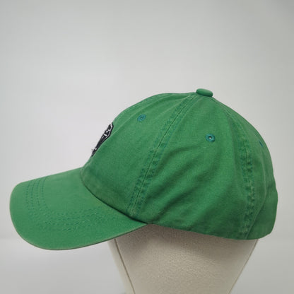 Golf Slideback Hat Green One Size Adjustable Embroidered Vent Holes