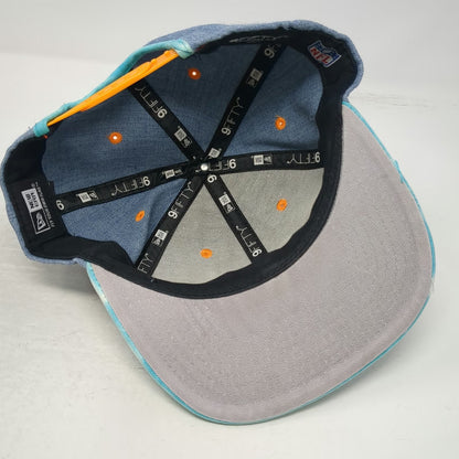 Miami Dolphins NFL New Era Snapback Hat Blue One Size Tie Dye Visor 9FIFTY 950