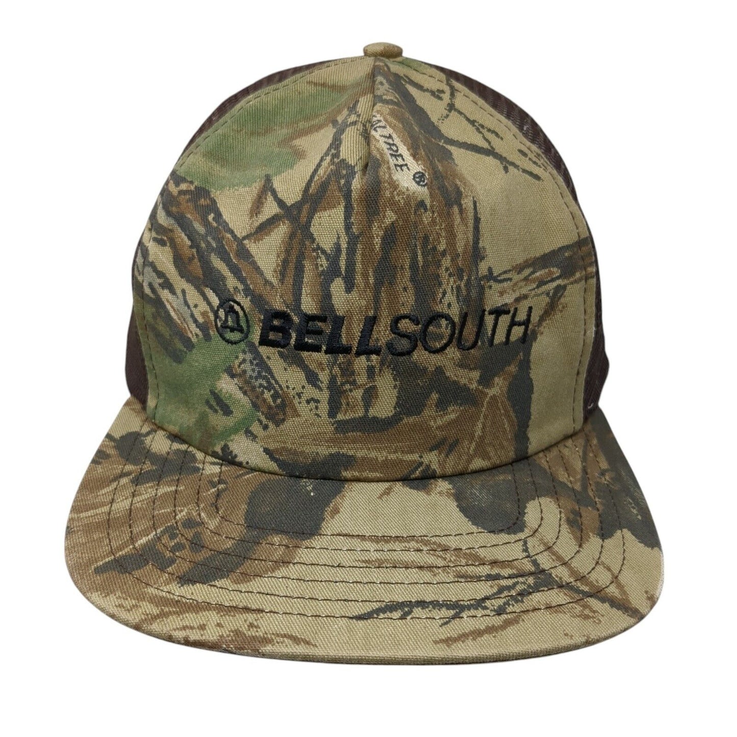 BellSouth Snapback Trucker Hat Camouflage One Size Adjustable Mesh Back Brimar