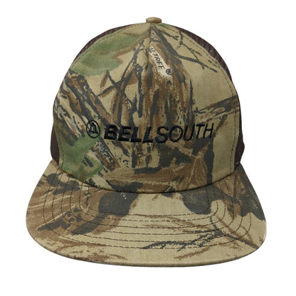 BellSouth Snapback Trucker Hat Camouflage One Size Adjustable Mesh Back Brimar