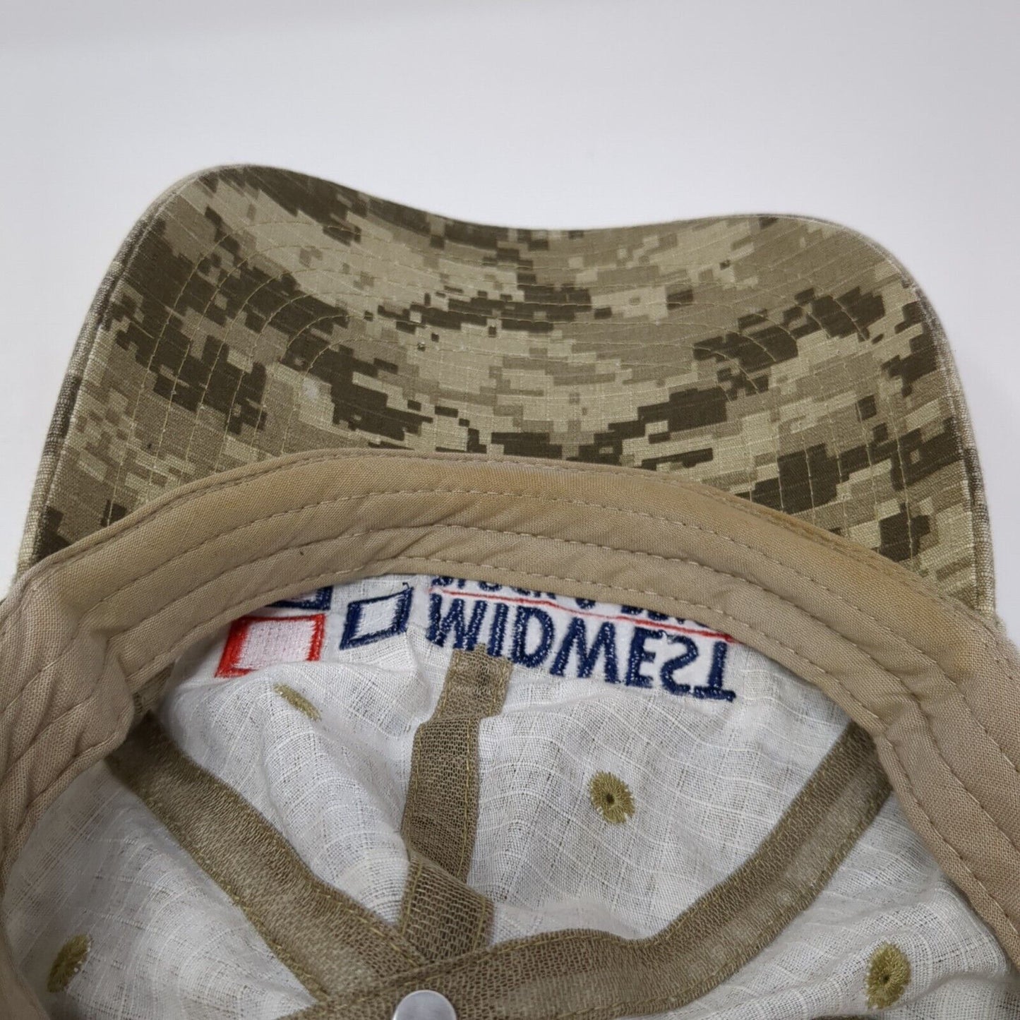 Midwest Block & Brick Strapback Hat Camouflage One Size Adjustable Embroidered