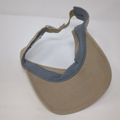 Adidas Sun Visor Hat Brown One Size Adjustable Strap Lightweight Embroidered