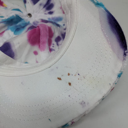 KB Ethos Ponytail Caps Multicolor One Size Splatter Paint Distressed Cotton