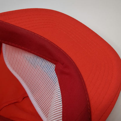 3-2-1 Contact 5 Panel Red Hat Nylon Snapback TV Show Embroidered Logo Vintage