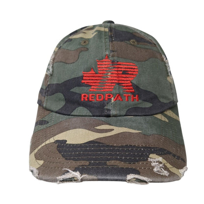 Redpath USA Slideback Hat Camouflage One Size Adjustable Distressed District