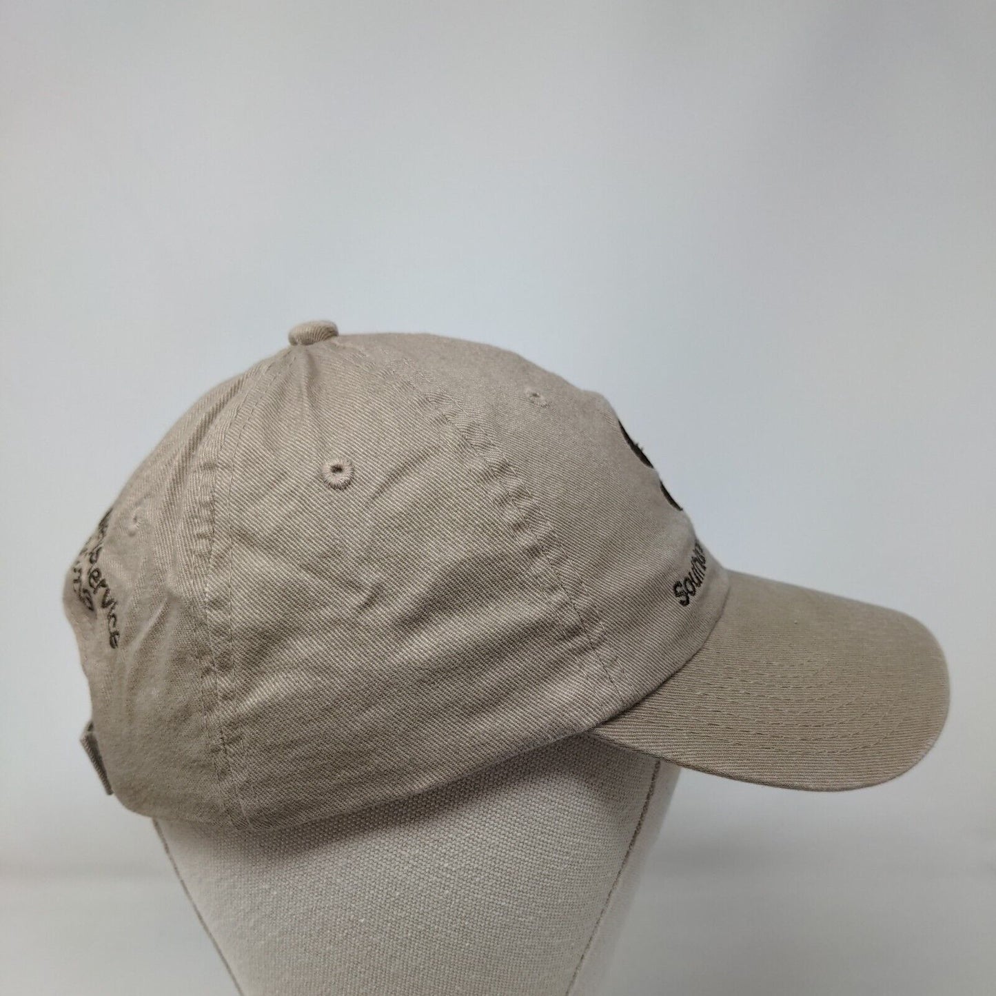 Southland Container Inc Strapback Hat Tan One Size Embroidered 6 Panel Chipola