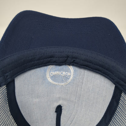 Great Circle Snapback Rope Trucker Hat Blue One Size Mesh Back Outdoor