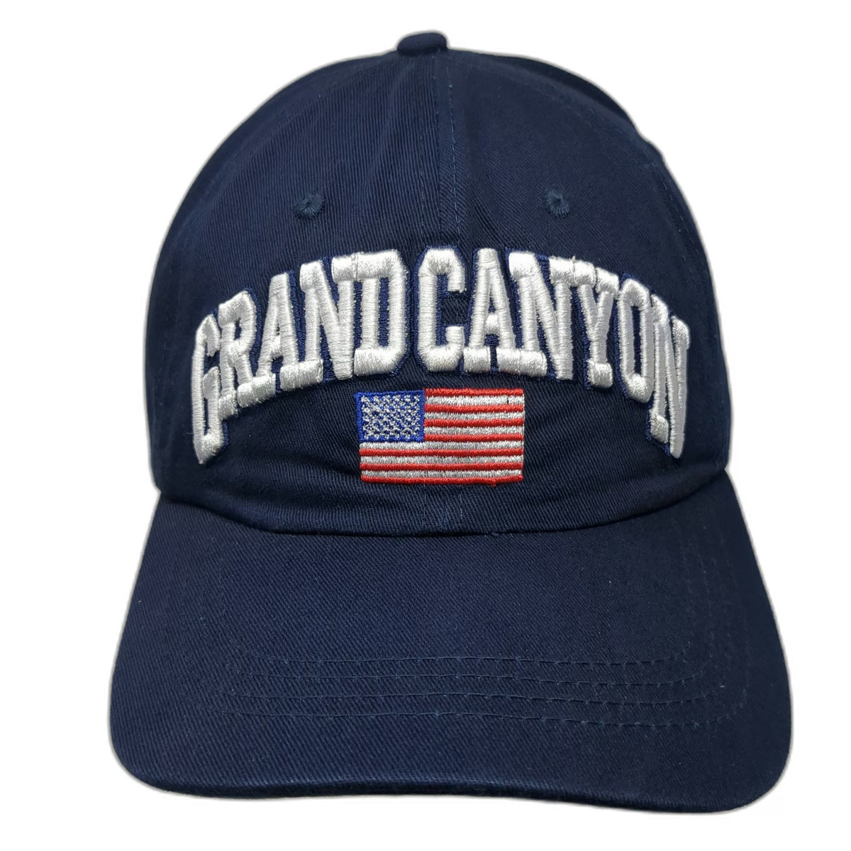 Blue Baseball Cap One Size Grand Canyon American Flag Embroidered Cotton hat