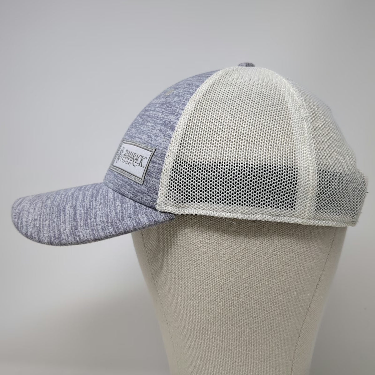 Pukka Trucker Hat Gray One Size Tamarack Resort Snapback Mesh Back Logo Patch