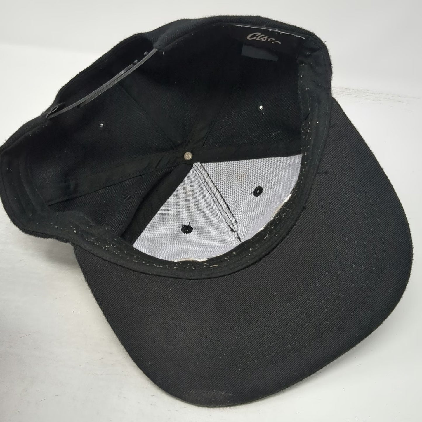 CLSC Trucker Black Hat One Size Snapback Flat Brim Embroidered Logo Streetwear
