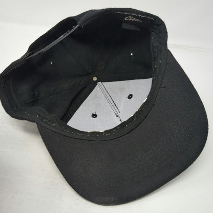 CLSC Trucker Black Hat One Size Snapback Flat Brim Embroidered Logo Streetwear