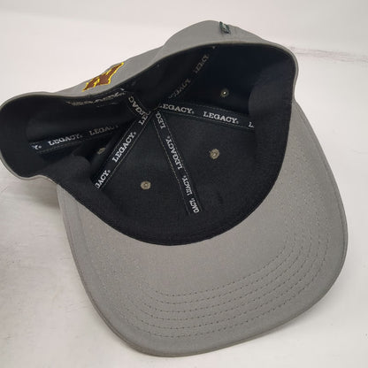 Wyoming Cowboys NCAA Legacy Cap Gray XL Flex Fit Embroidered Bucking Horse Hat