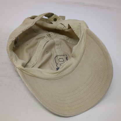 Banana Republic Baseball Cap Beige Blue One Size Cotton Slideback Logo Strap Hat