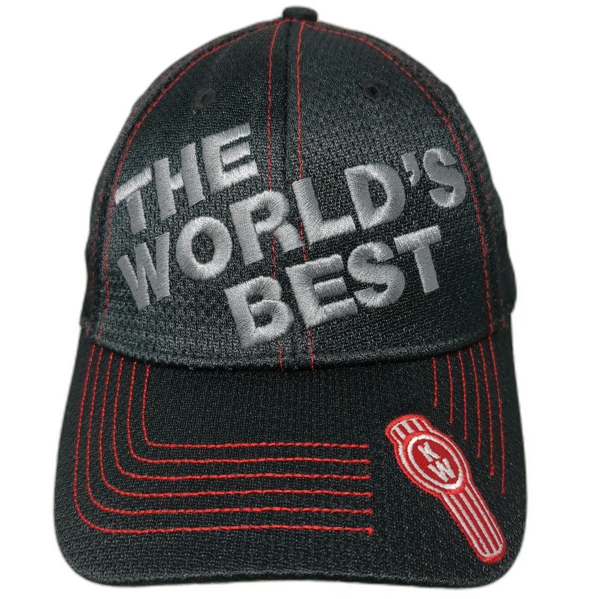 Kenworth Baseball Cap Black One Size The World's Best Red Contrast Stitching Hat