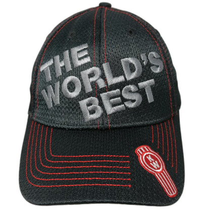 Kenworth Baseball Cap Black One Size The World's Best Red Contrast Stitching Hat