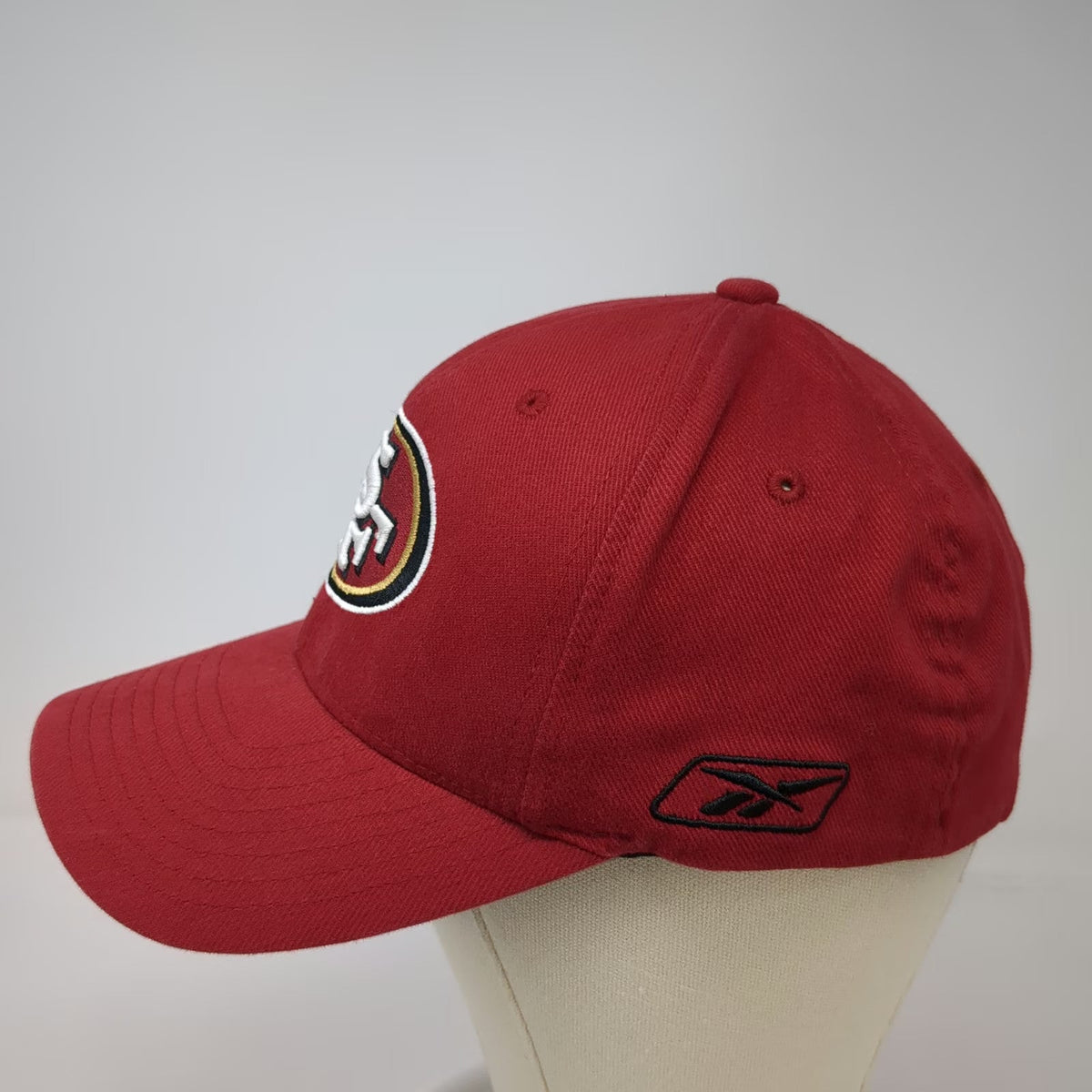 San Francisco 49ers NFL Reebok Red Cap One Size Stretch Fit Embroidered Logo Hat