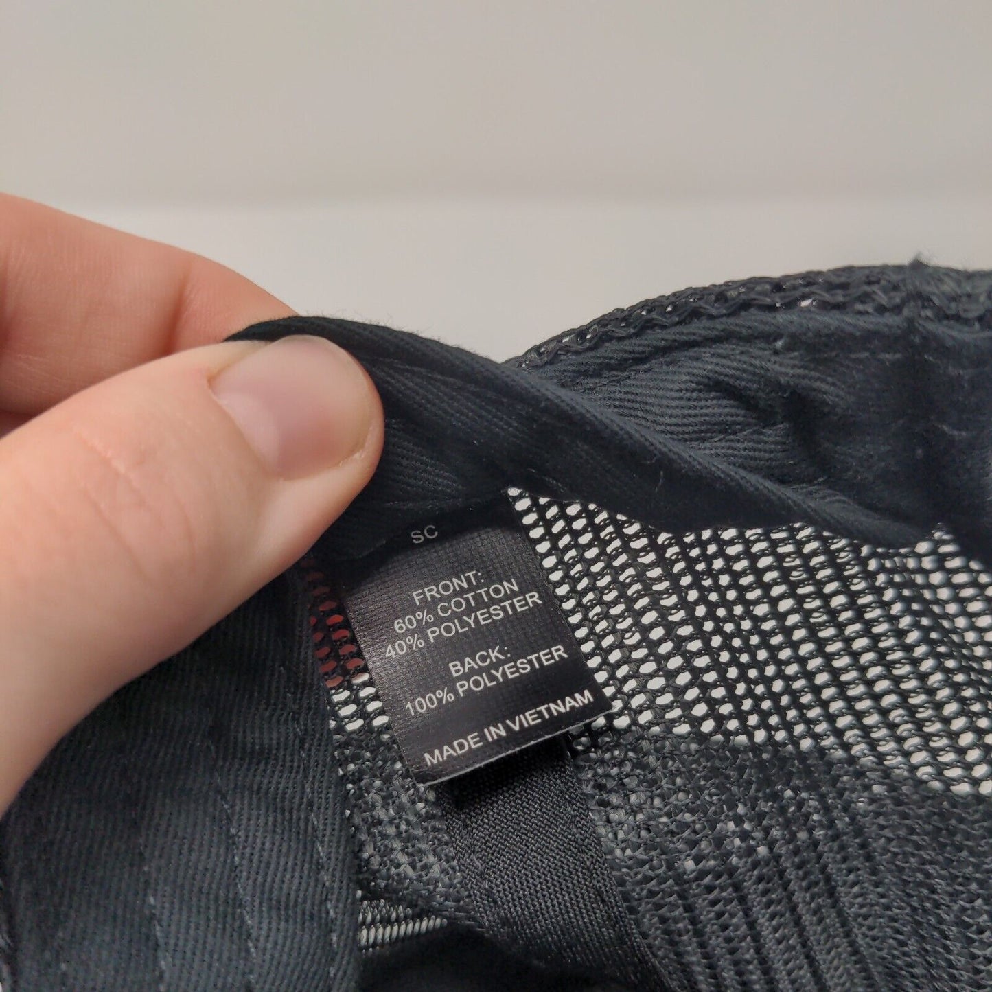 Trinity Snapback Trucker Hat Black One Size Adjustable Mesh Back Richardson