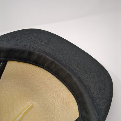 Retired Too Lazy To Work Snapback Trucker Hat Black One Size Mesh Back