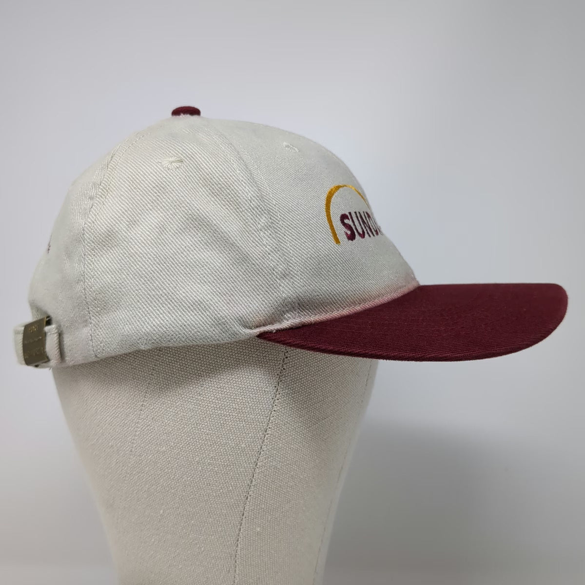 Port Authority Baseball Cap Gray Red One Size Sundance Ag Inc Slideback Hat 42