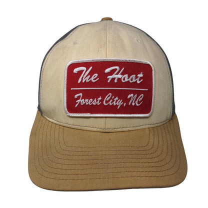 The Hoot Forest City NC Snapback Mesh Back Trucker Hat Multi One Size