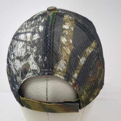 HitWear Baseball Cap Green One Size Orange Camo Ski Camelback Mesh Strapback Hat
