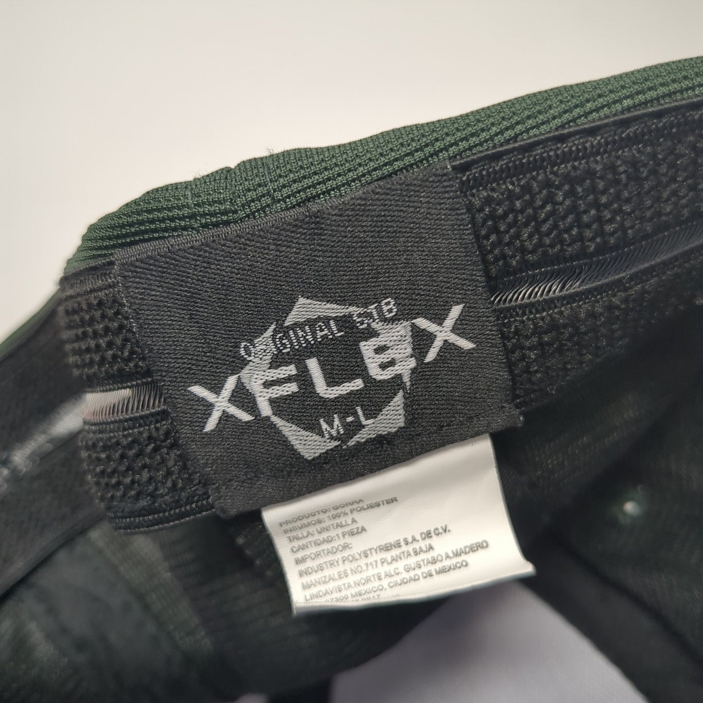 Original STB Fitted Hat Green Large Xflex Stretch Solid 6 Panel Blank