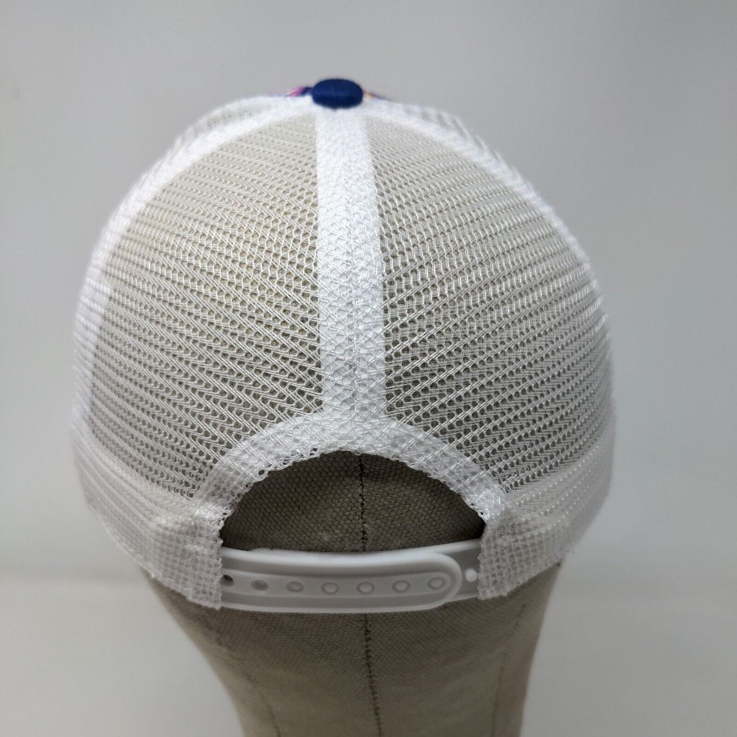 Cabela's Girls Snapback Mesh Back Hat Blue White Adjustable Butterfly Logo