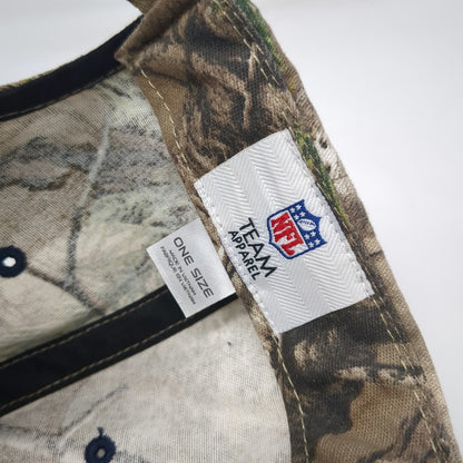 NFL Team Apparel Seattle Seahawks Cap Brown Camo One Size Strapback Curved Hat