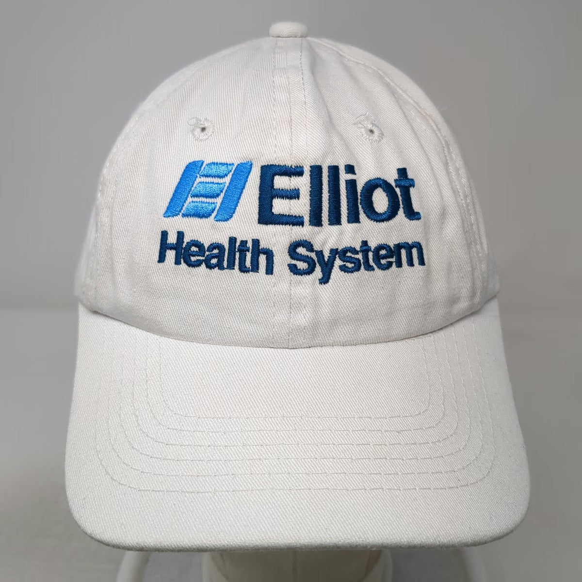 OC Baseball Cap White One Size Elliot Health System SolutionHealth Strapback Hat