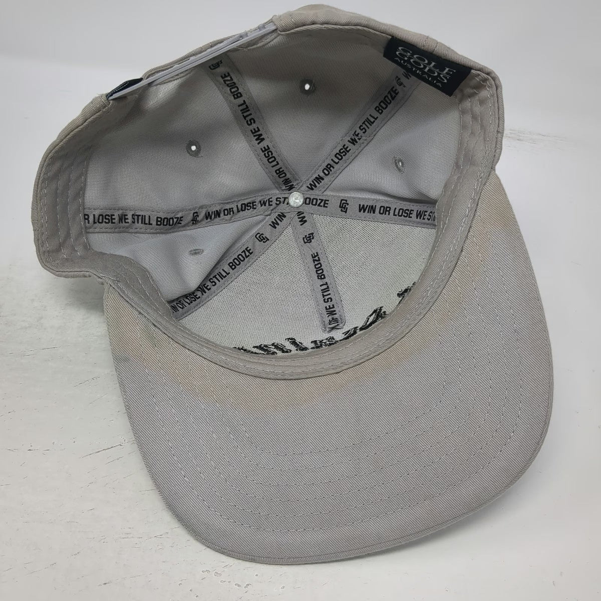 Golf Gods 5 Panel Gray One Size Snapback Cocaine Hookers Graphic Flat Brim Hat