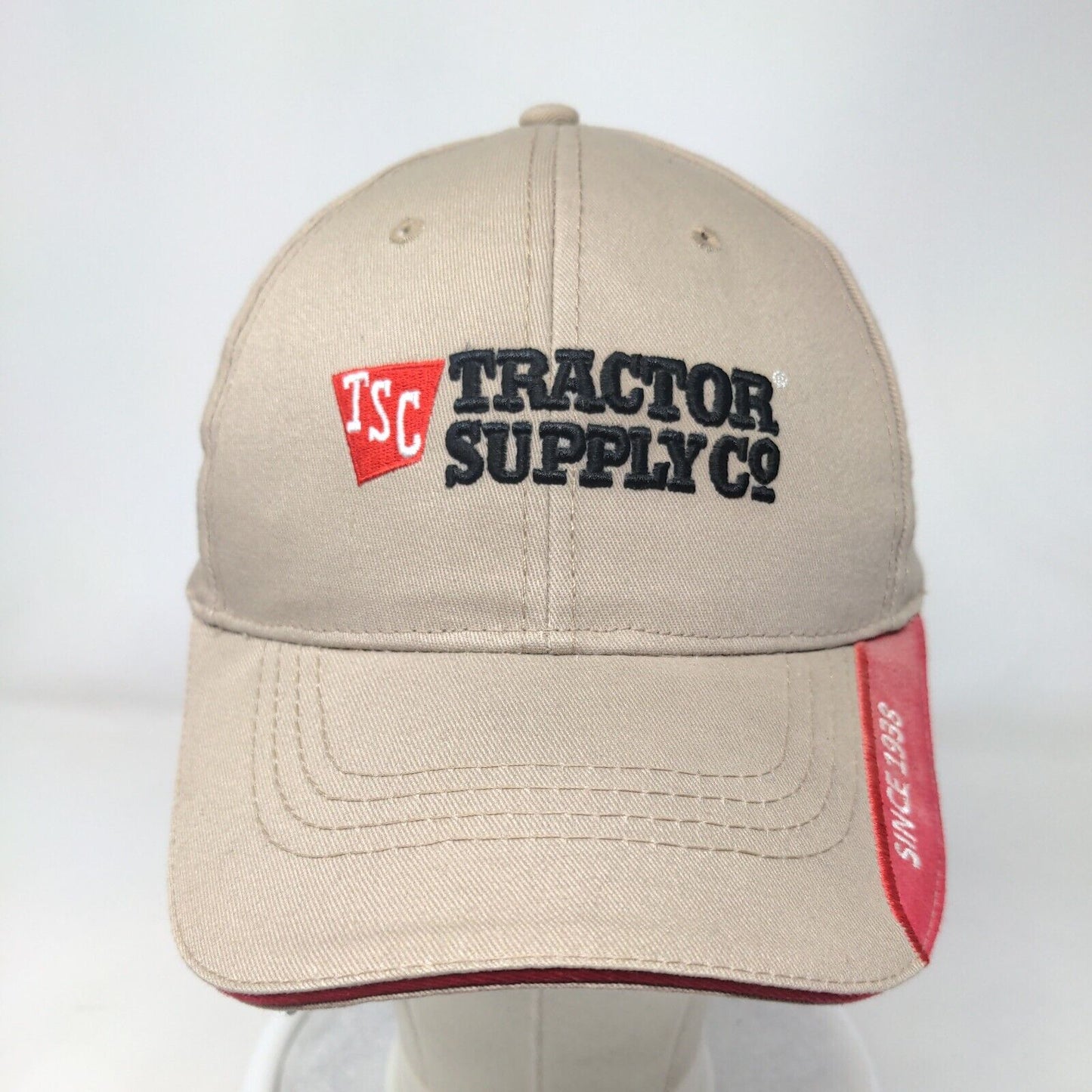 Tractor Supply Co. Since 1938 Slideback Hat Tan OS Adjustable Embroidered Cotton