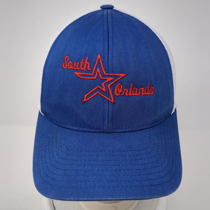 South Orlando Snapback Trucker Hat Blue OS Adjustable Mesh Back Pacific Headwear