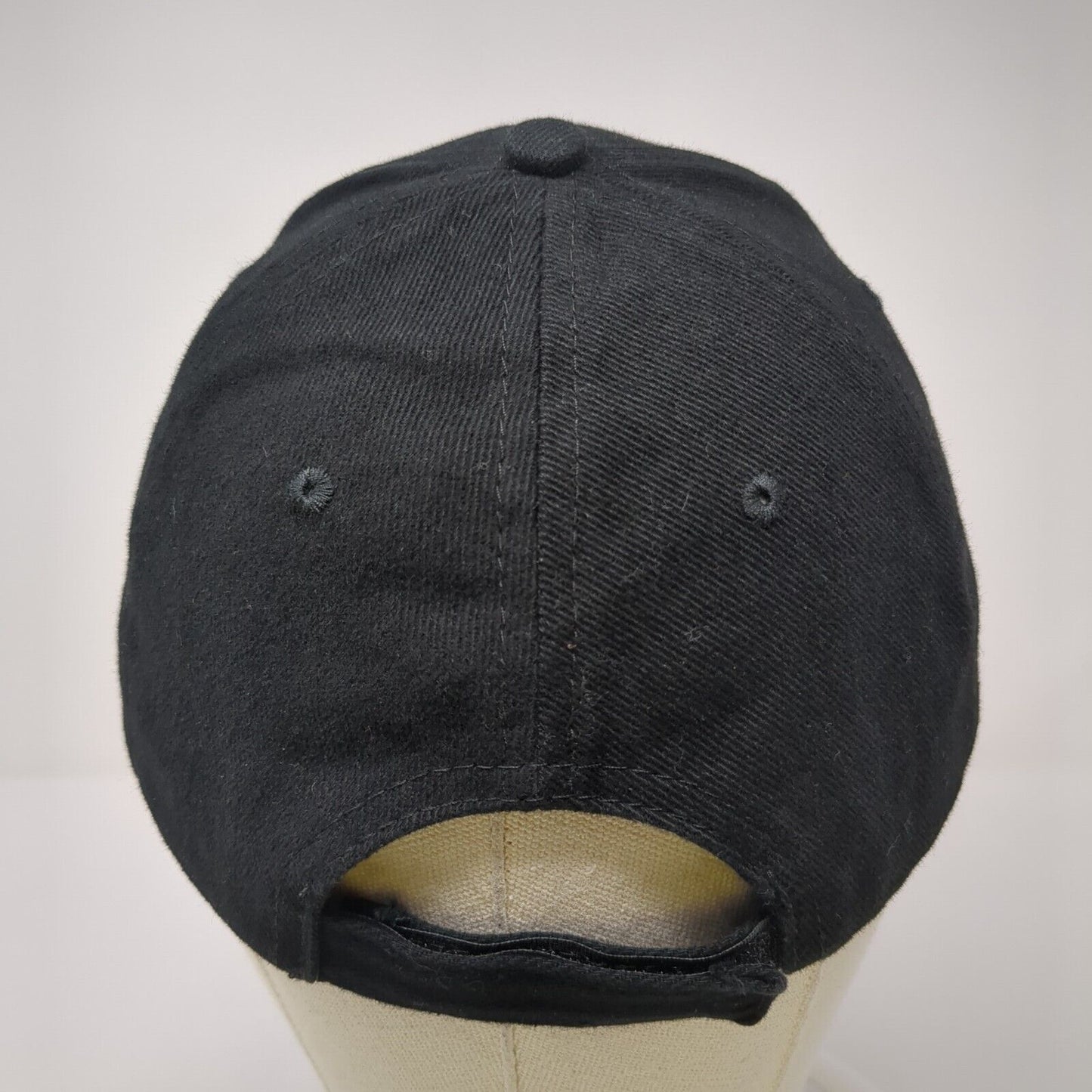 Hawaii Strapback Hat Black One Size Adjustable Embroidered 6 Panel