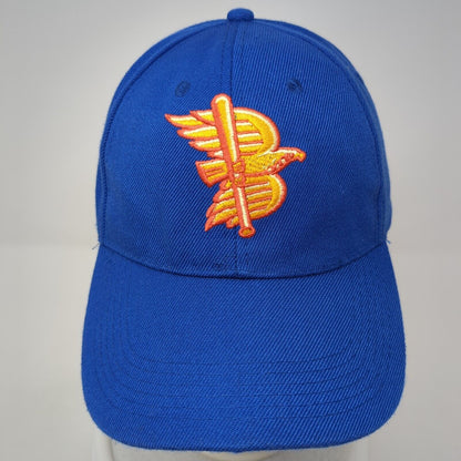 Blue Cross of Idaho Strapback Hat Blue One Size Adjustable Embroidered