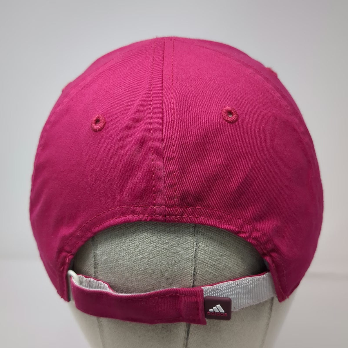 Adidas Baseball Cap Pink One Size Embroidered Logo Climalite Adjustable Hat
