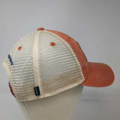 Legacy Trucker Hat Orange One Size Martha's Vineyard Backwater Trading Co Mesh