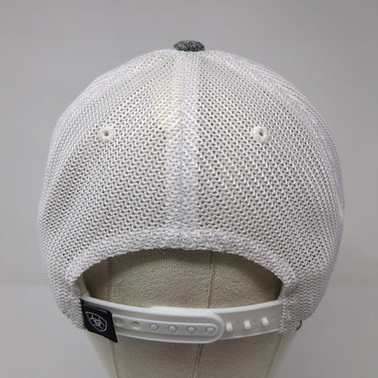 Ariat Snapback Trucker Hat Gray OS Adjustable 110 Flexfit Mesh Back Yupoong