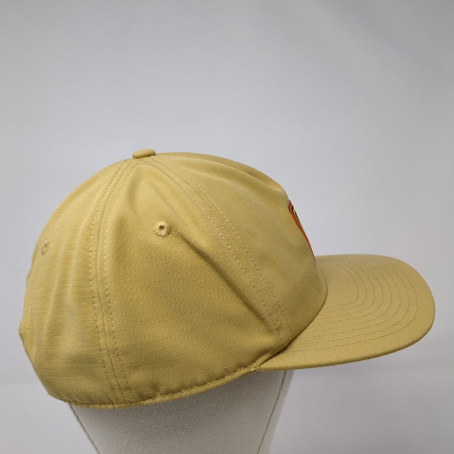 DB Dutch Bros 92 Snapback Hat Tan One Size Adjustable Embroidered Vented Holes