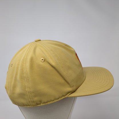 DB Dutch Bros 92 Snapback Hat Tan One Size Adjustable Embroidered Vented Holes