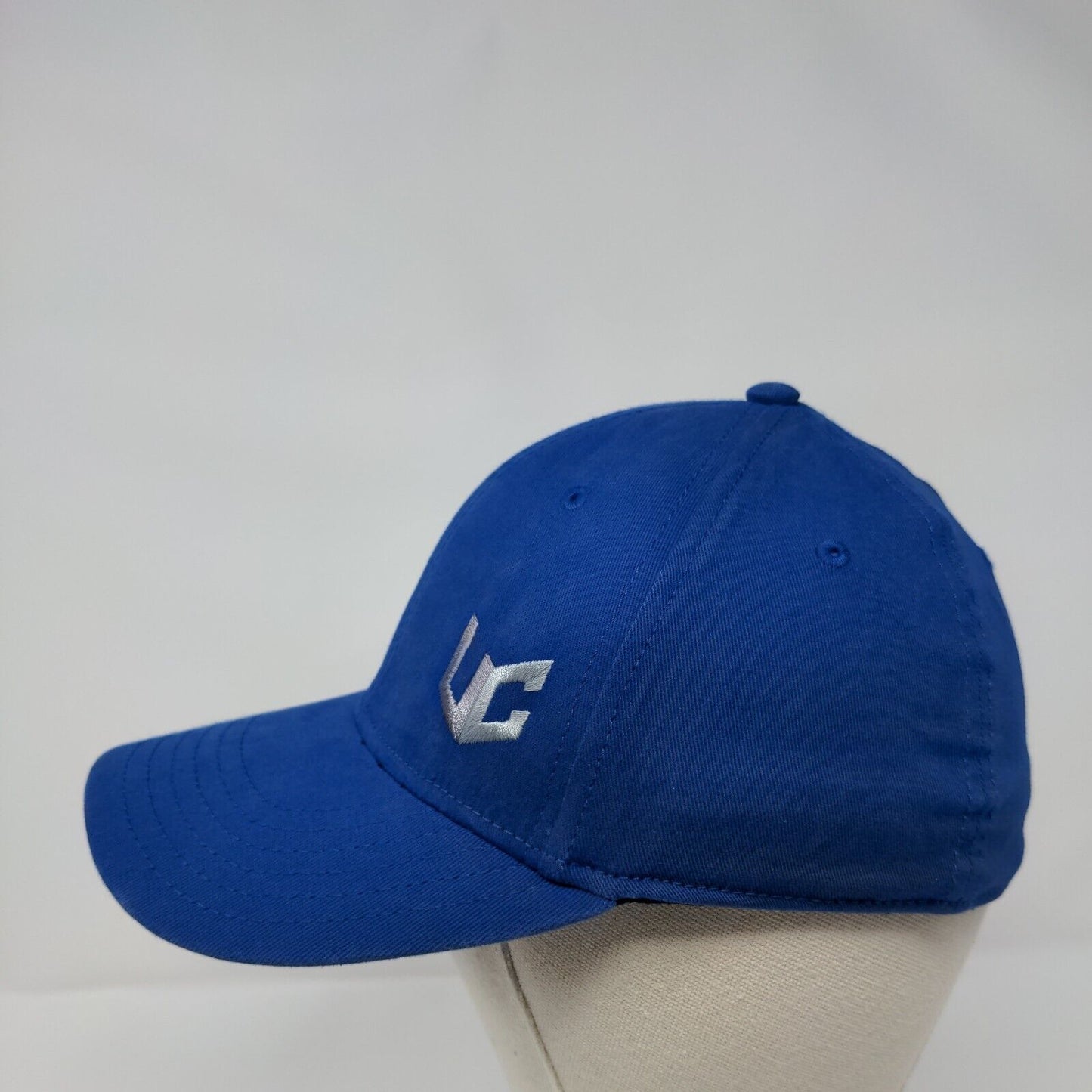 UC Fitted Hat Blue S/M Flexfit Embroidered Vented Holes 6 Panel Otto Cap