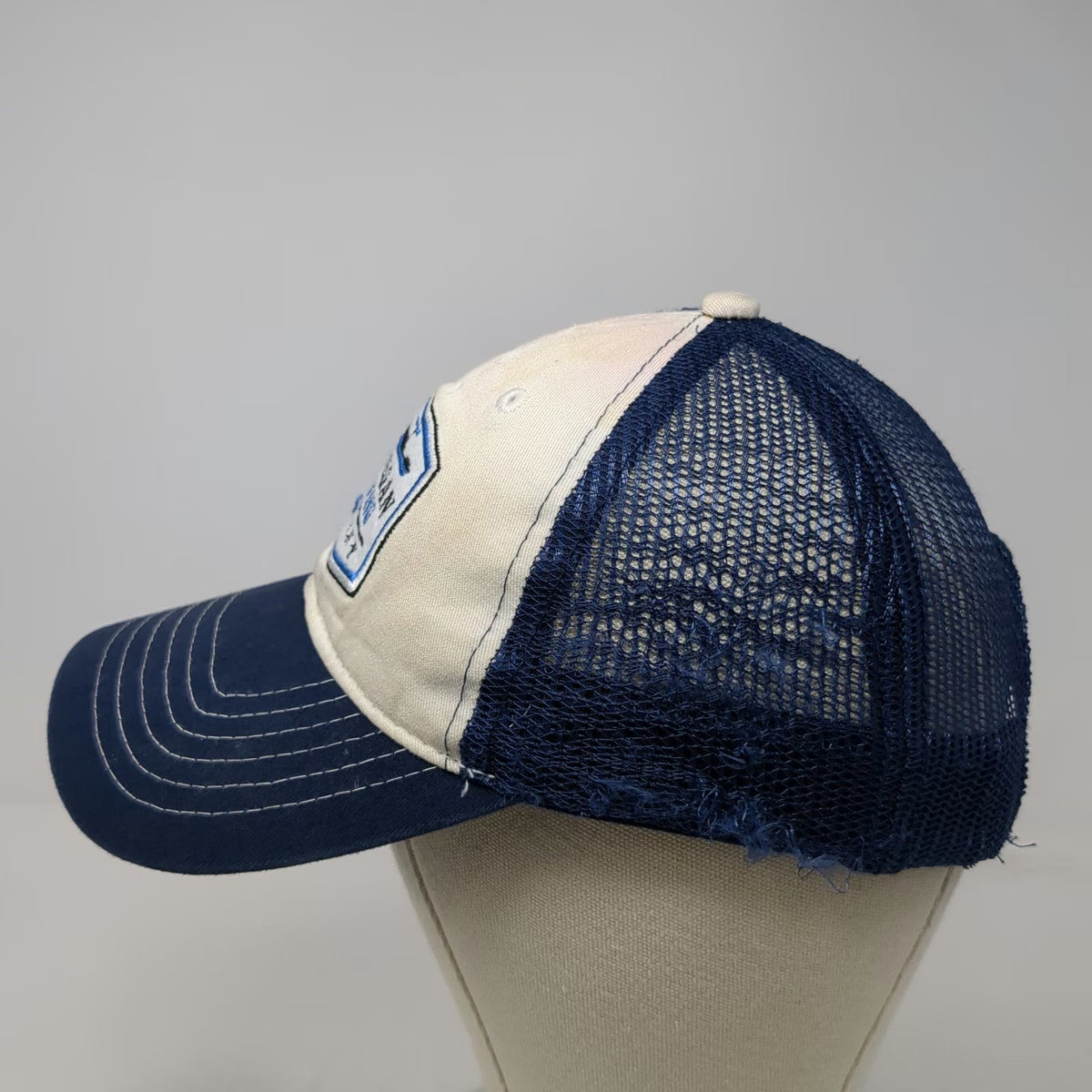 Brewery Branding Co Monhegan Brewing Co Trucker Hat Blue One Size Mesh Snapback